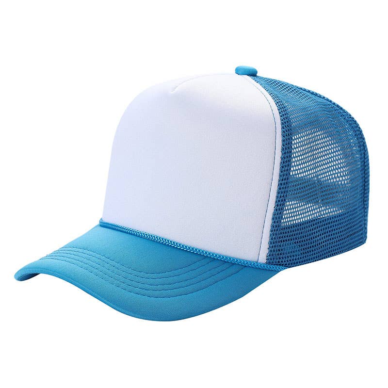 Multi Tone Color Foam Sponge Mesh Trucker Hat