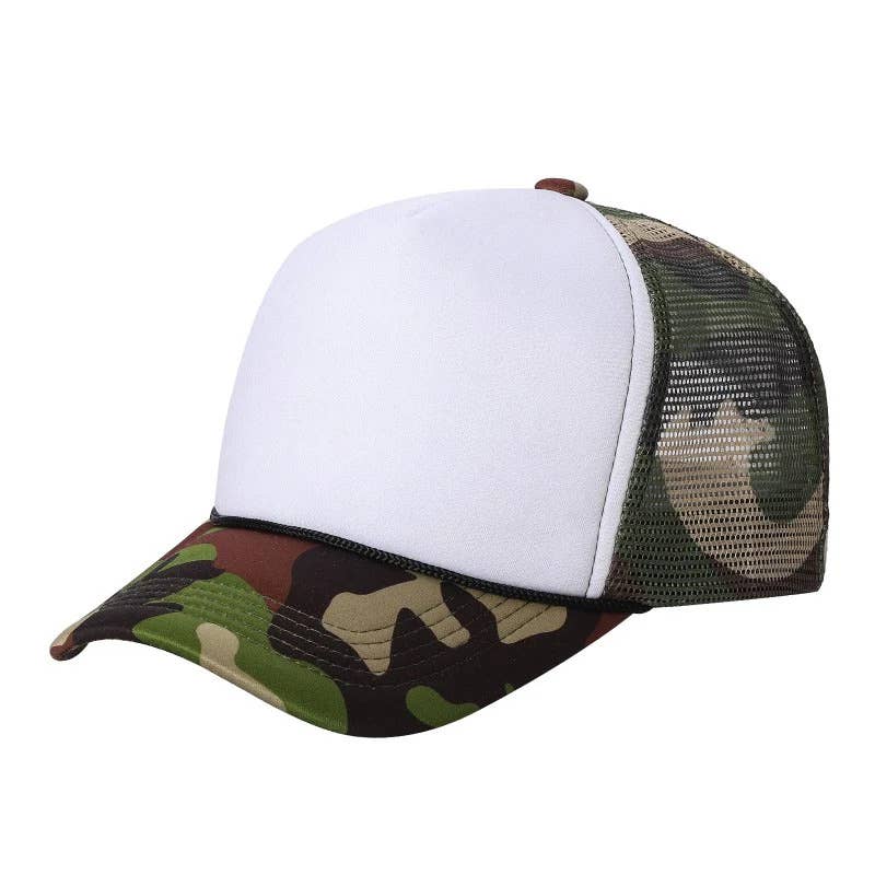 Multi Tone Color Foam Sponge Mesh Trucker Hat